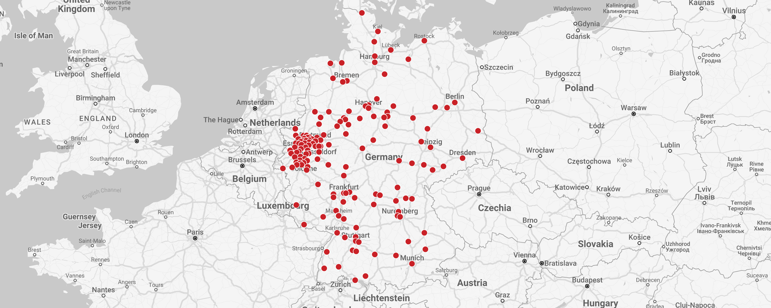 Jobs für Städtekarte